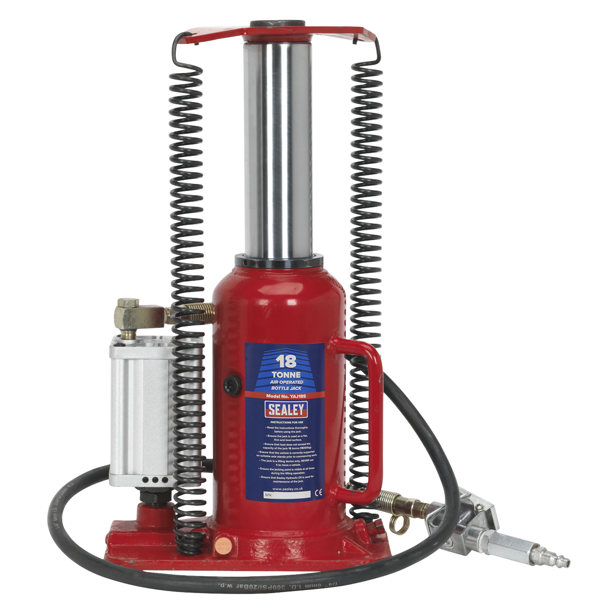 Air Operated Hydraulic Bottle Jack 18 Tonne