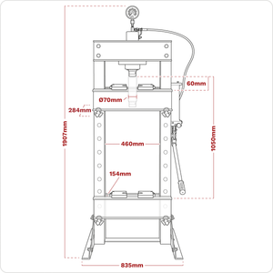 Hydraulic Floor Type Press 30 Tonne