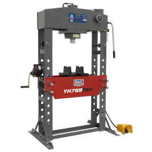 Premier Air/Hydraulic Floor Type Press with Foot Pedal 75 Tonne
