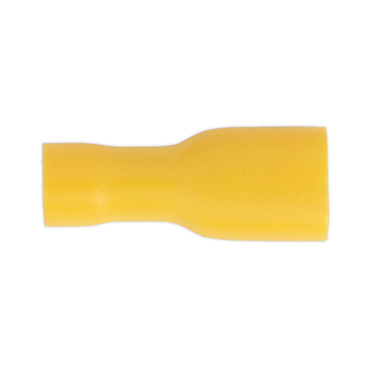 Fully Insulated Female Terminal 6.3mm, Yellow - Pack of 100