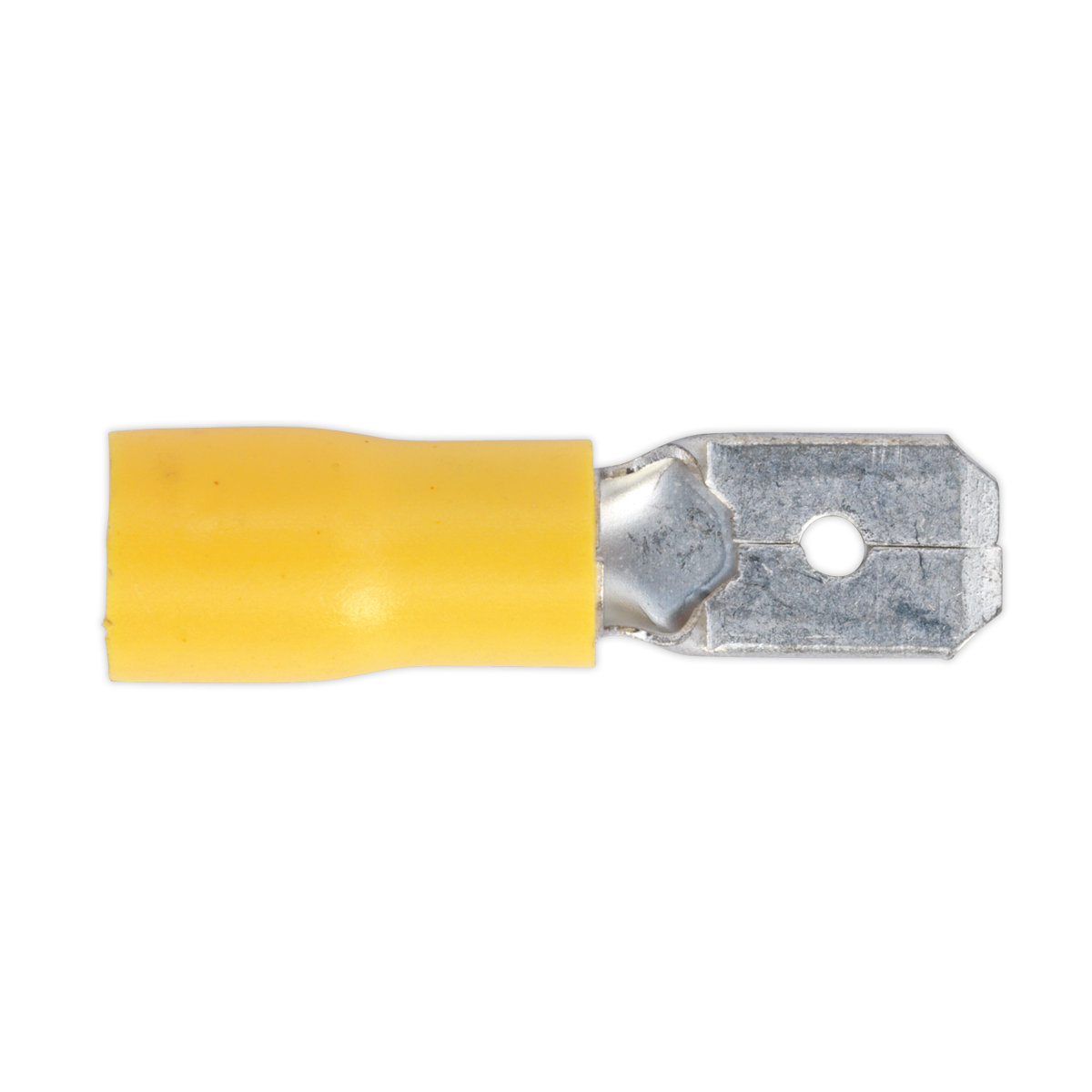 Push-On Male Terminal 6.3mm, Yellow - Pack of 100