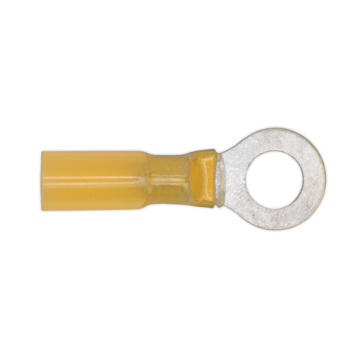 Heat Shrink Ring Terminal 8.4mm, Yellow - Pack of 25
