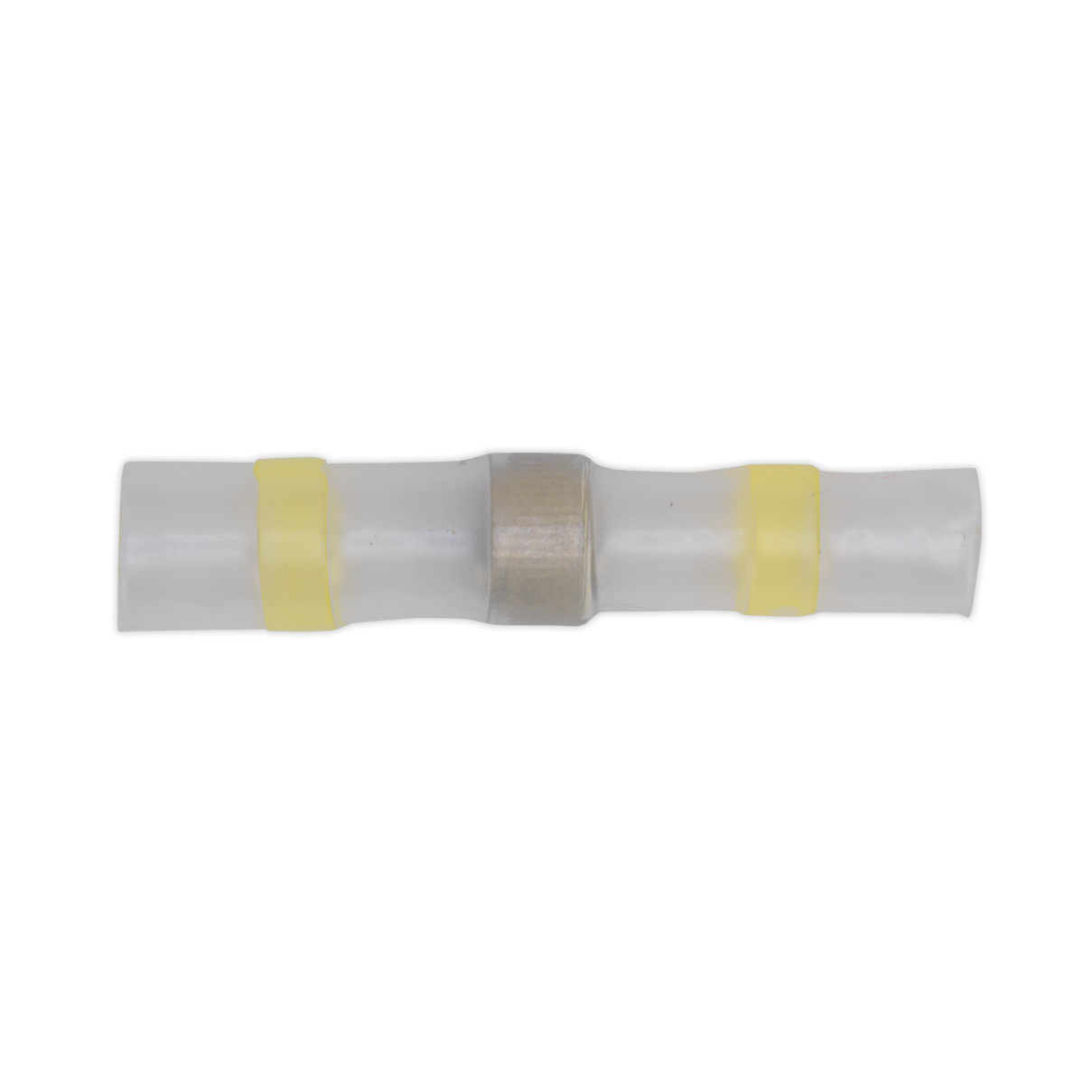 Heat Shrink Butt Connector Solder Terminal 12-10 AWG, Yellow - Pack of 25