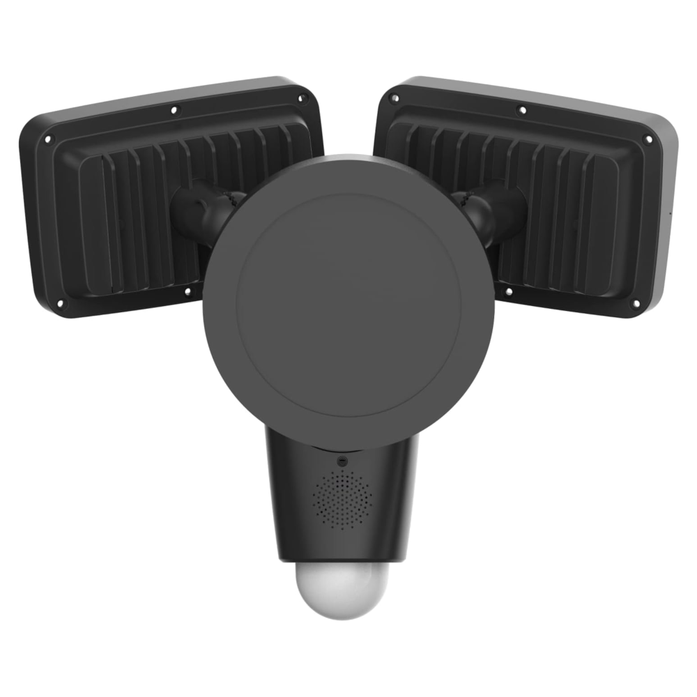 Yale YFL01-BLK Two Way CCTV Security Outdoor Flood Light with 1080FHD Camera 2000 Lumen IP65