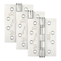 Zoo Grade 13 Ball Bearing Hinges 4" 3 Pack - Satin Stainless Steel