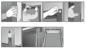 Zipwall ZDC ZipDoor Flame Retardant Commerical Door Kit Zip Wall Dust Barrier System