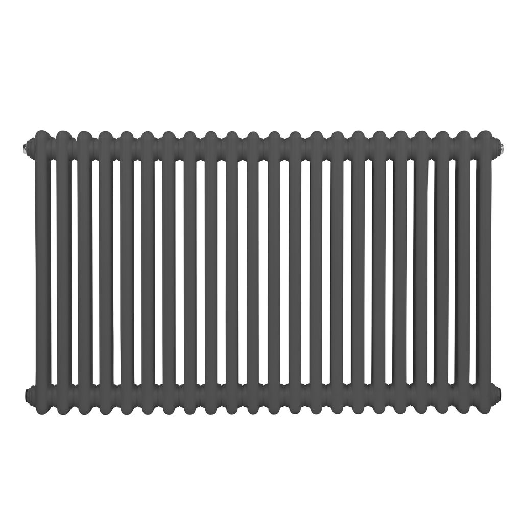Baridi Horizontal Traditional 2 Column Radiator 600 x 1012mm – Anthracite