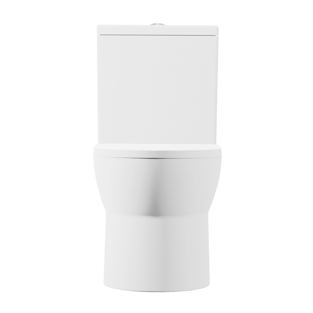 Baridi Close-Coupled Toilet with Soft Close Seat, Dual Flush Cistern & Rimless Flush – White