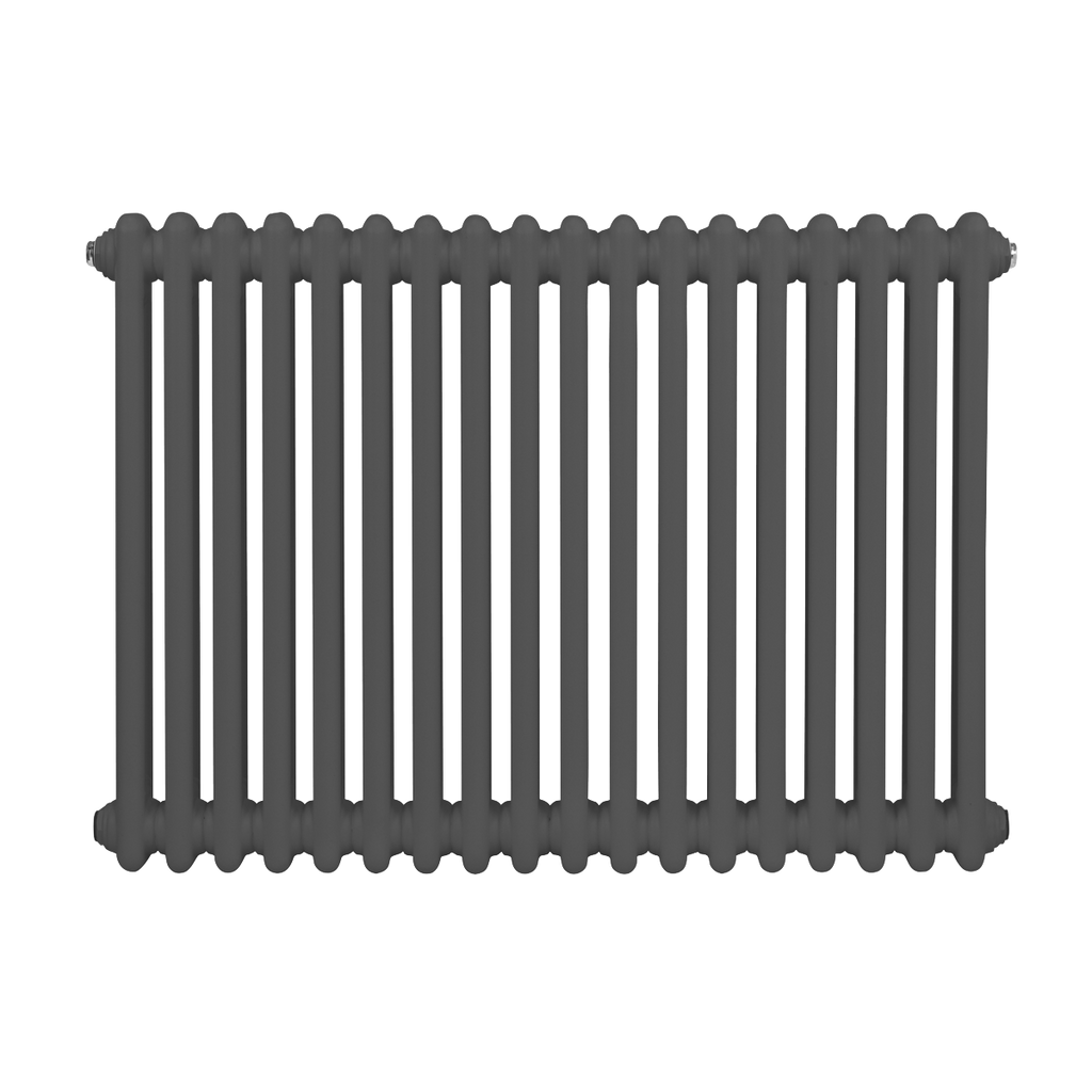 Baridi Horizontal Traditional 2 Column Radiator 600 x 832mm – Anthracite