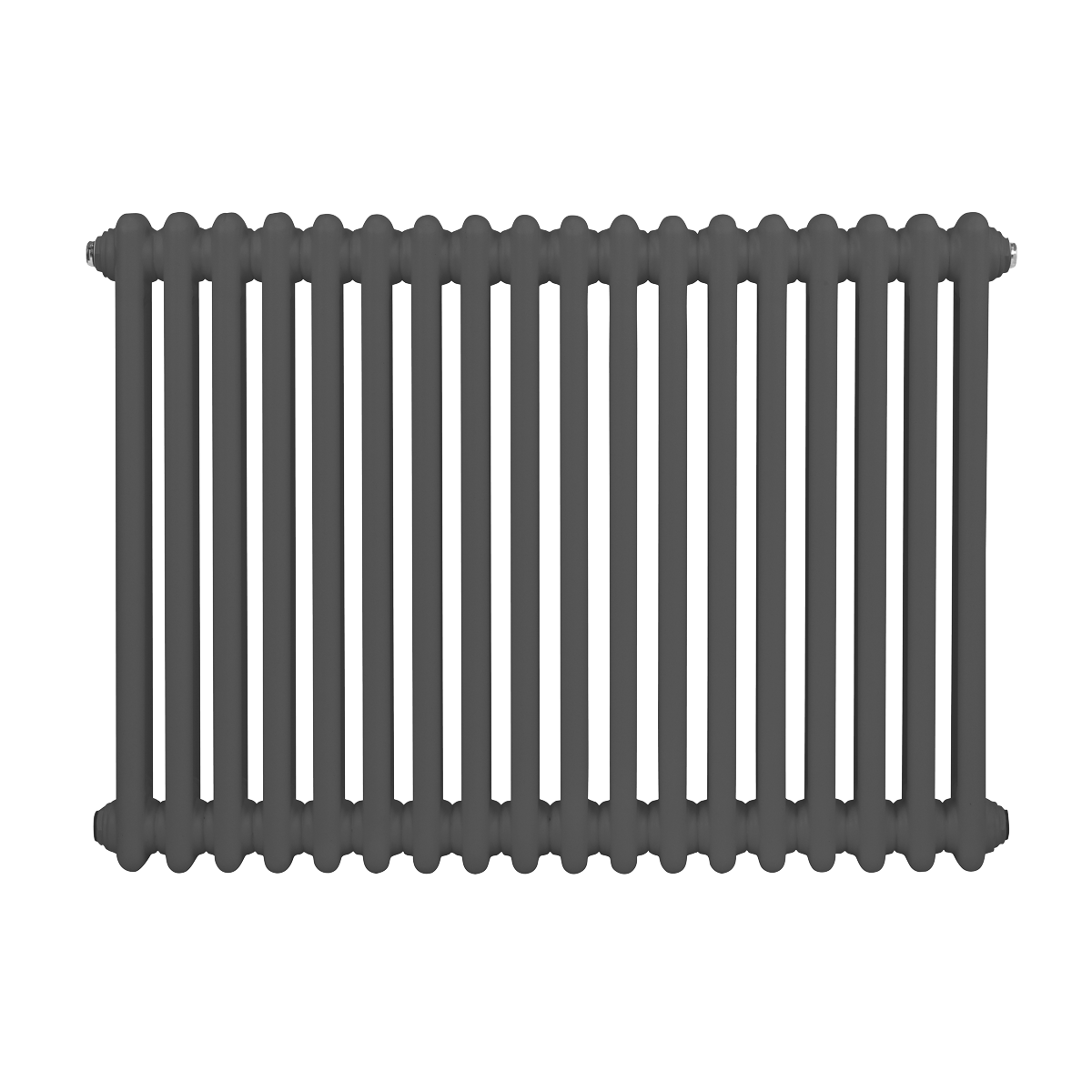 Baridi Horizontal Traditional 2 Column Radiator 600 x 832mm – Anthracite