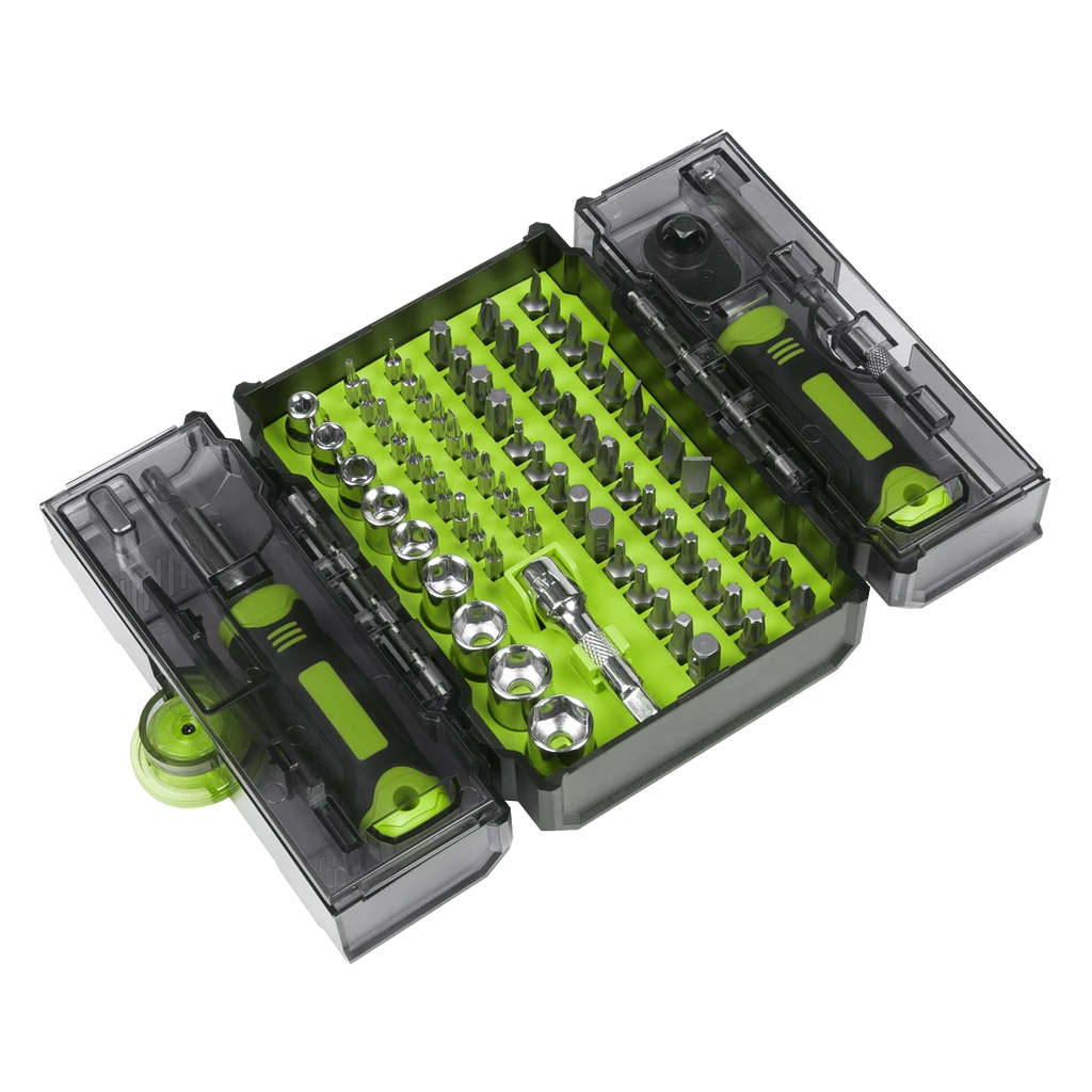 Siegen Socket & Bit Set 1/4"Sq Drive 78pc (S01336)