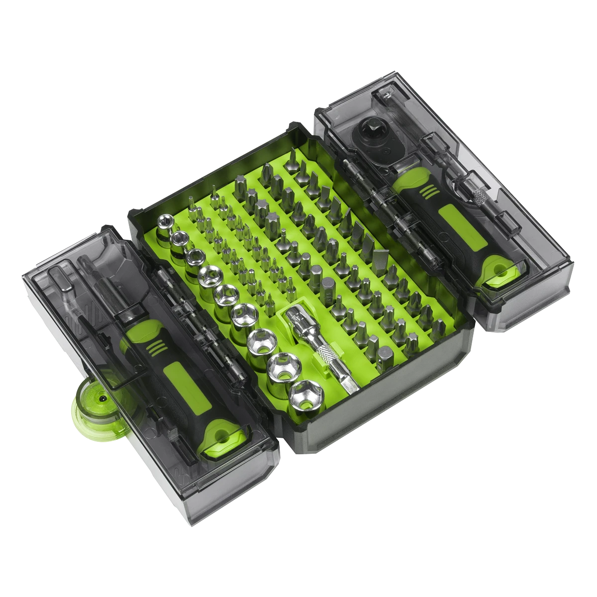 Siegen Socket & Bit Set 1/4"Sq Drive 78pc (S01336)