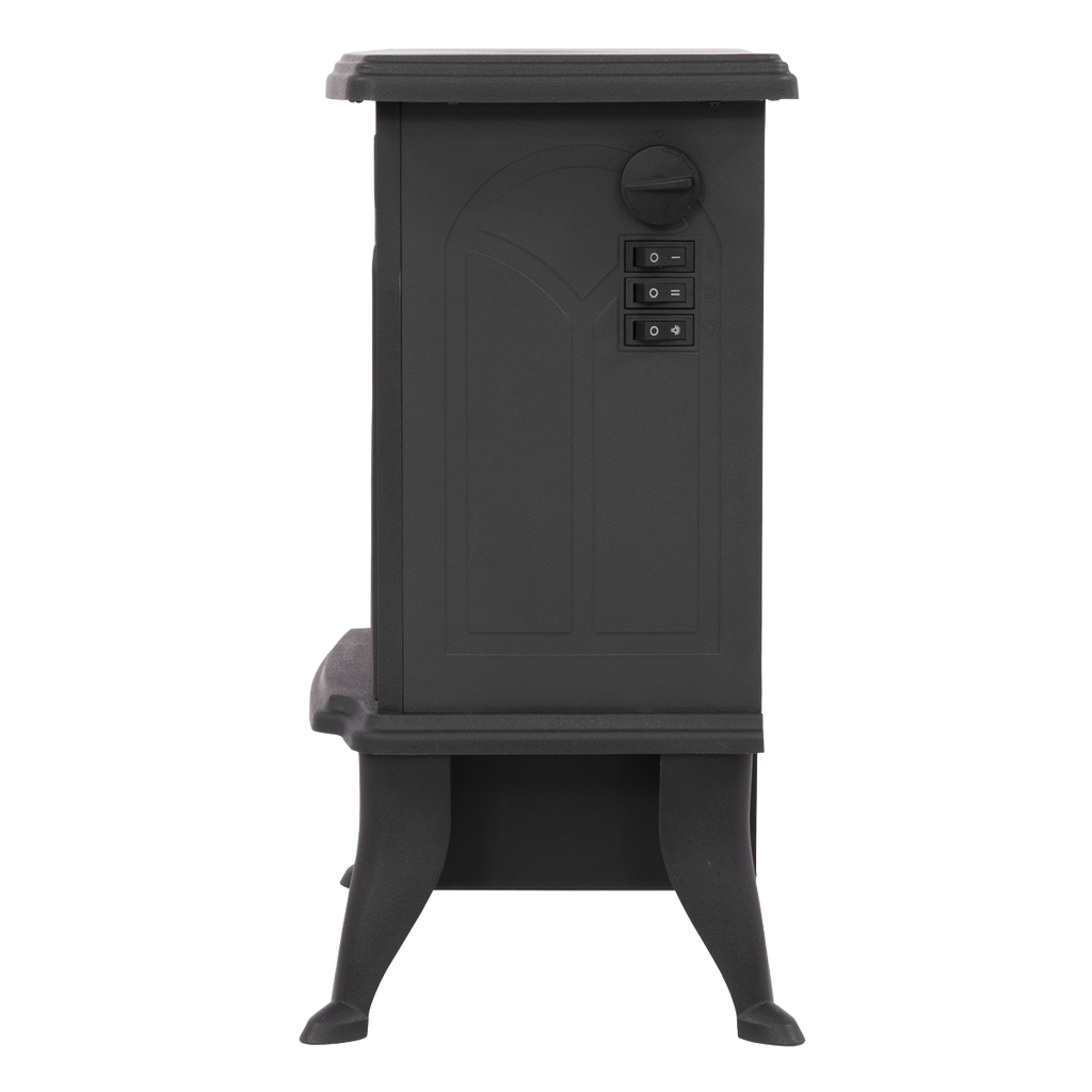 Baridi Electric Stove Heater with LED Log Flame 1800W (DH121)