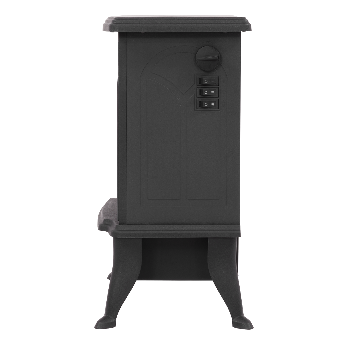 Baridi Electric Stove Heater with LED Log Flame 1800W (DH121)