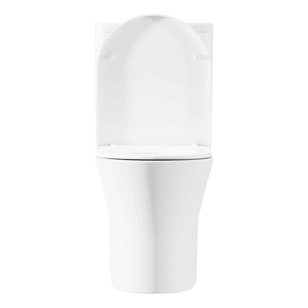 Baridi Close-Coupled Toilet with Soft Close Seat, Dual Flush Cistern & Rimless Flush – White