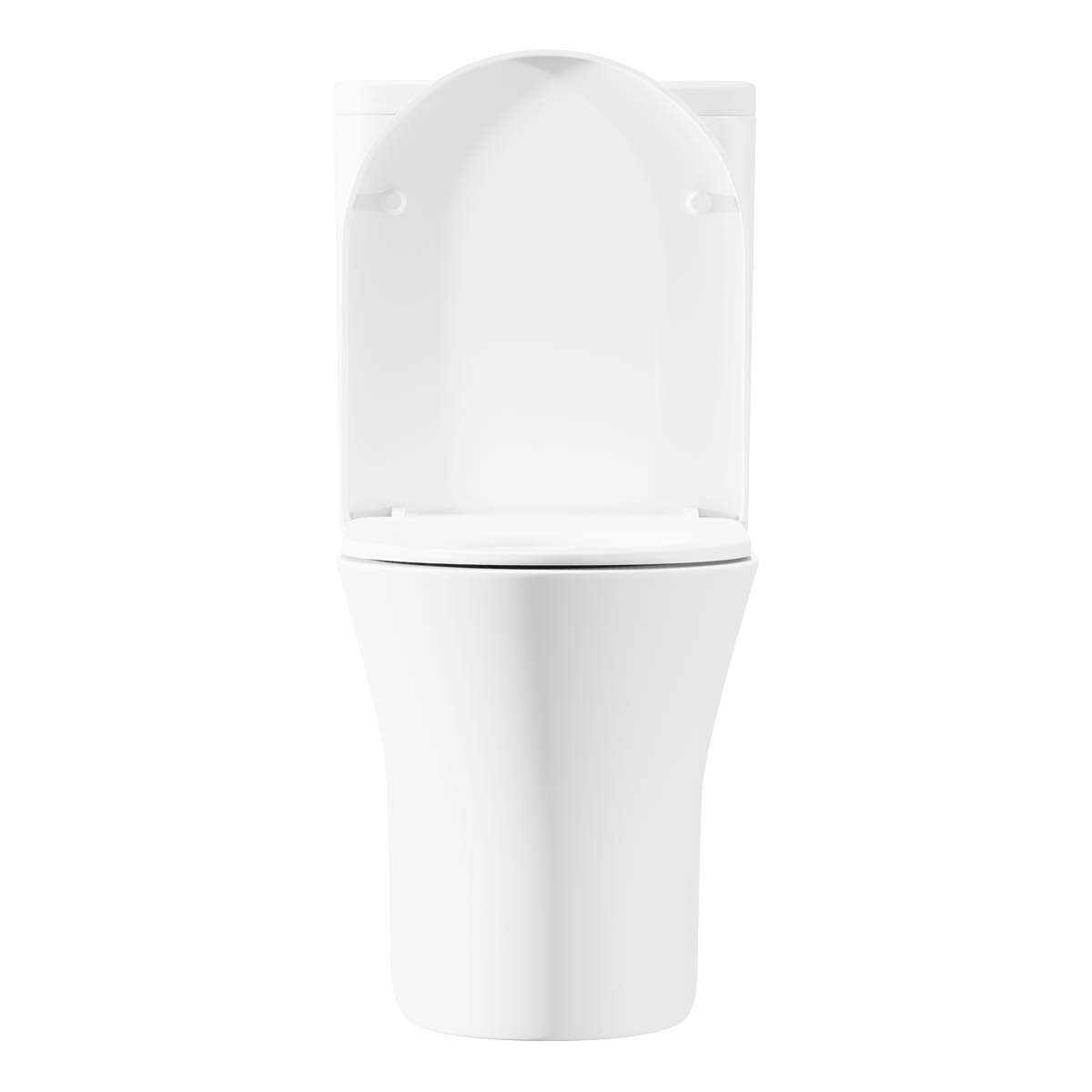 Baridi Close-Coupled Toilet with Soft Close Seat, Dual Flush Cistern & Rimless Flush – White