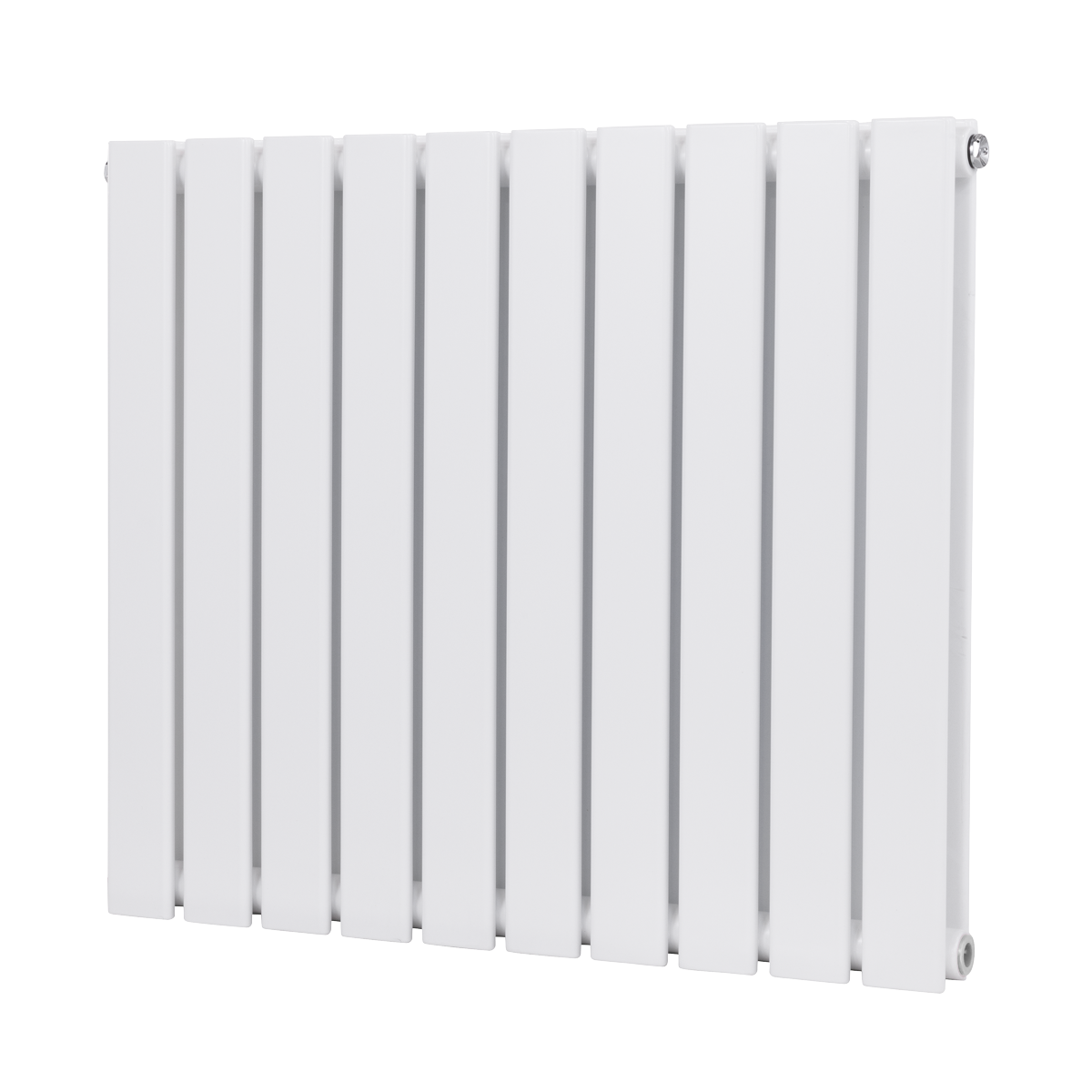 Baridi Horizontal Radiator Contemporary Double Flat Panel Design 600 x 700mm - White