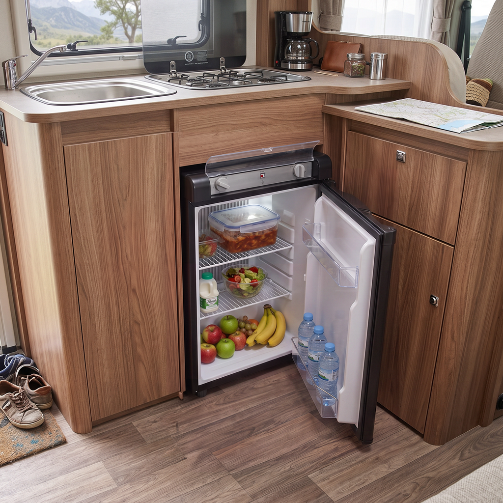 Dellonda 3-Way Fridge 60L for Camping & Motorhomes (DL159)