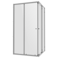 Corner Shower Entry Enclosure 900 x 900 x 1850mm with 6mm Tempered Glass - Chrome