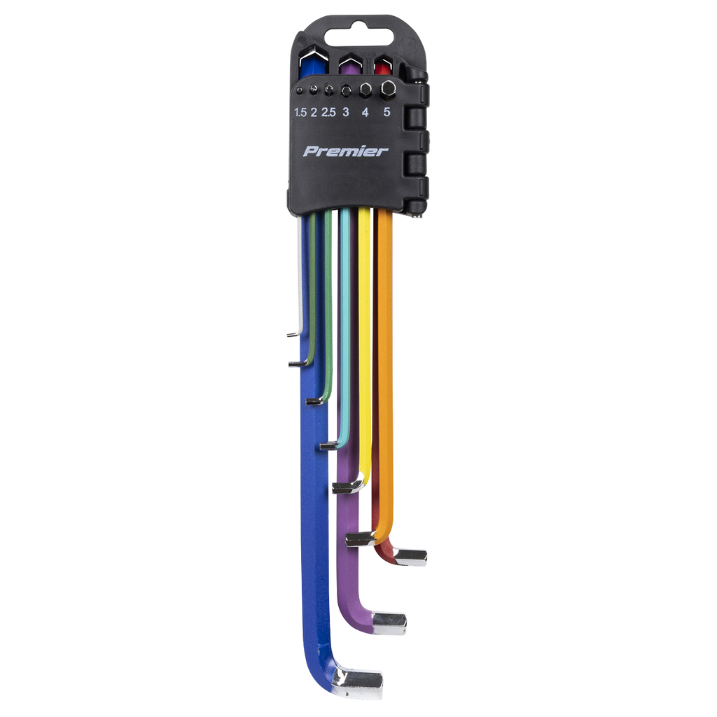 Premier Extra-Long Stubby Element Hex Key Set 9pc