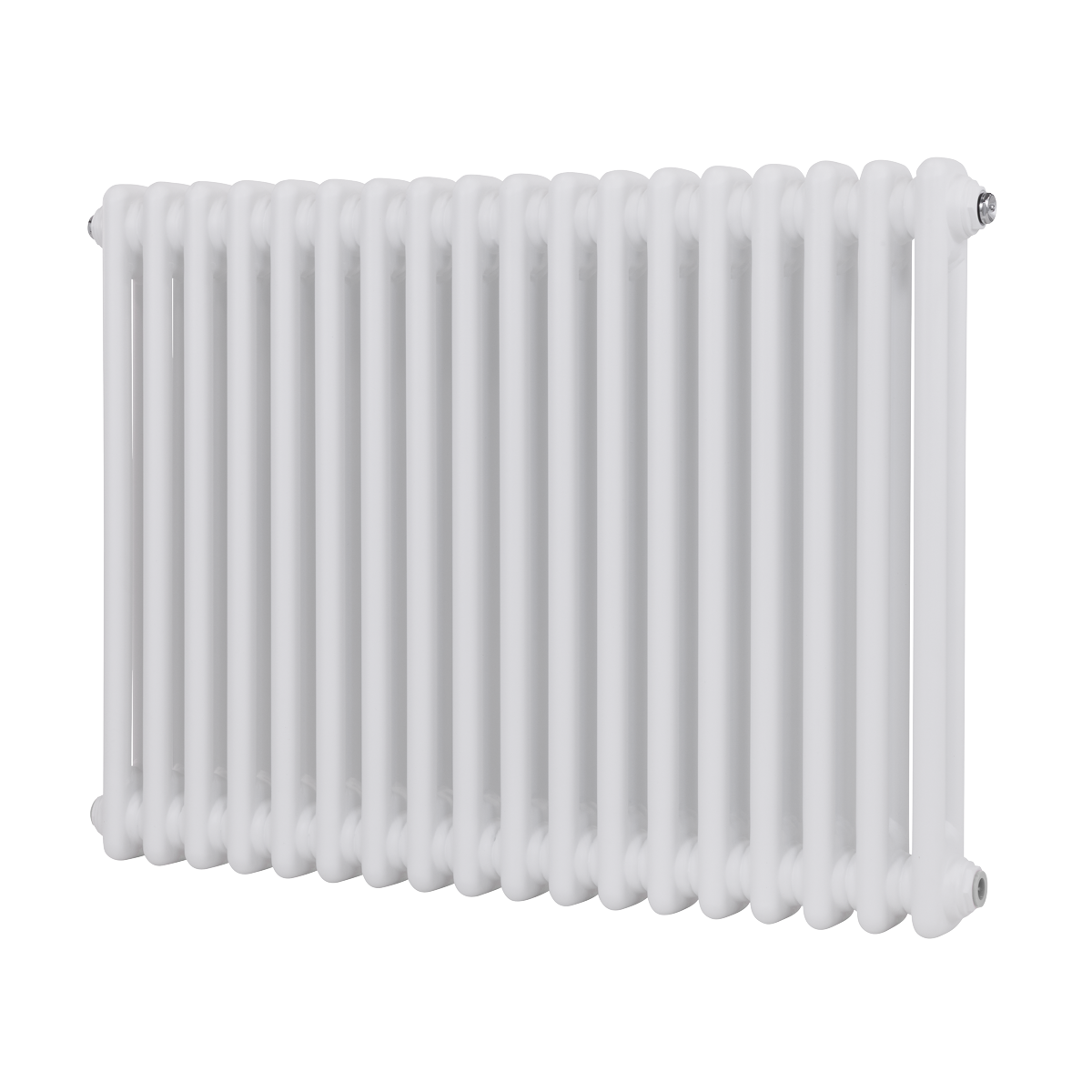 Baridi Horizontal Traditional 2 Column Radiator 600 x 832mm – White