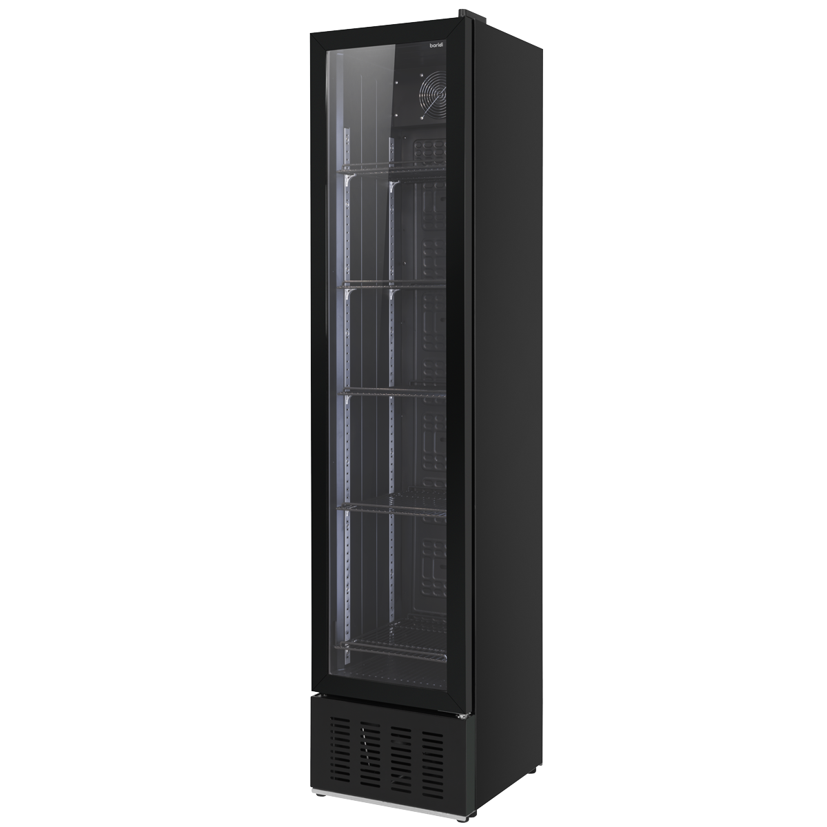 Baridi Tall Drinks Fridge with Digital Controls & Auto Defrost 160L Black (DH440)
