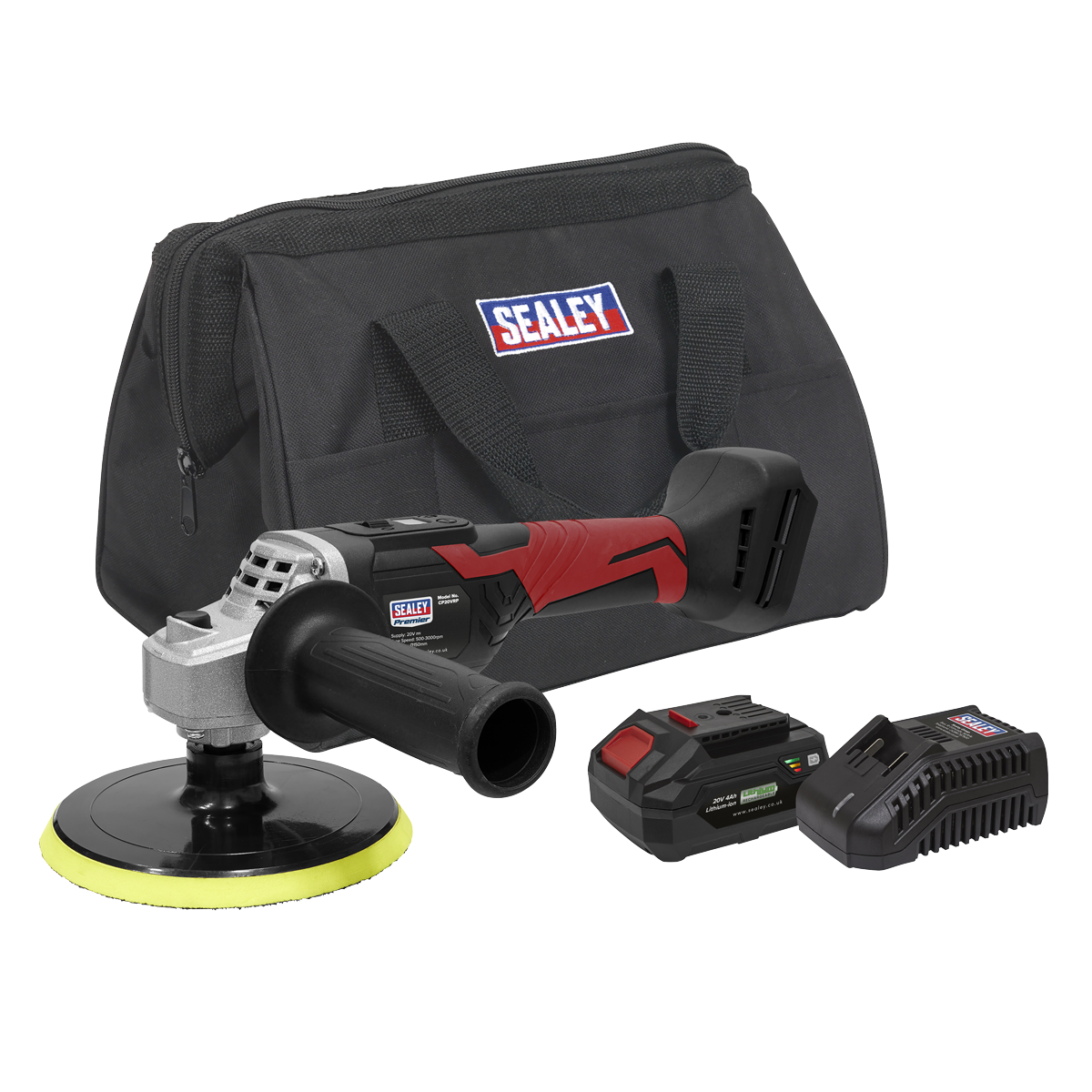 Premier SV20 150mm Cordless Rotary Polisher Kit, 4Ah, Euro Plug (CP20VRPKITEU)