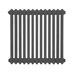 Baridi Horizontal Traditional 2 Column Radiator 600 x 607mm – Anthracite