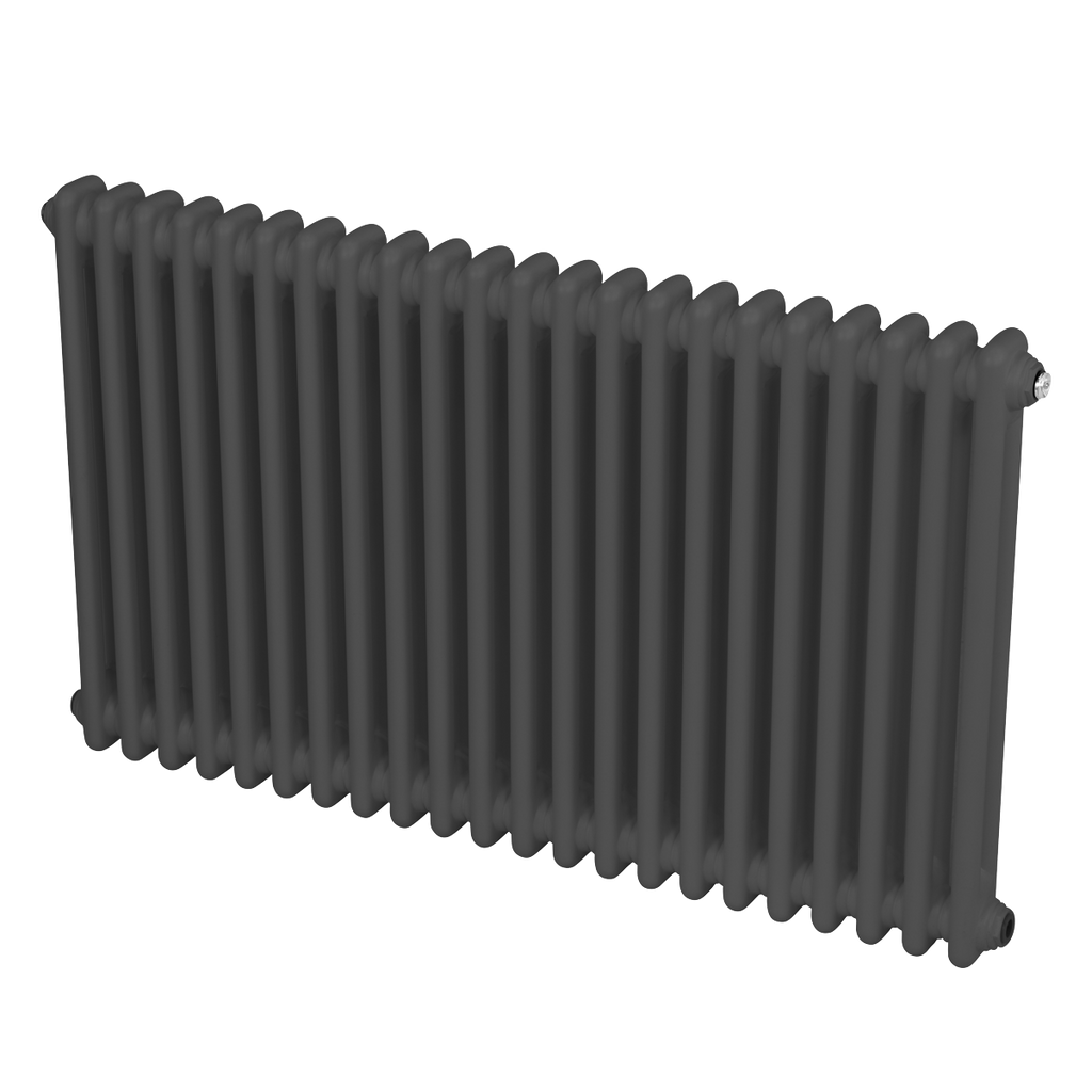 Baridi Horizontal Traditional 2 Column Radiator 600 x 1012mm – Anthracite