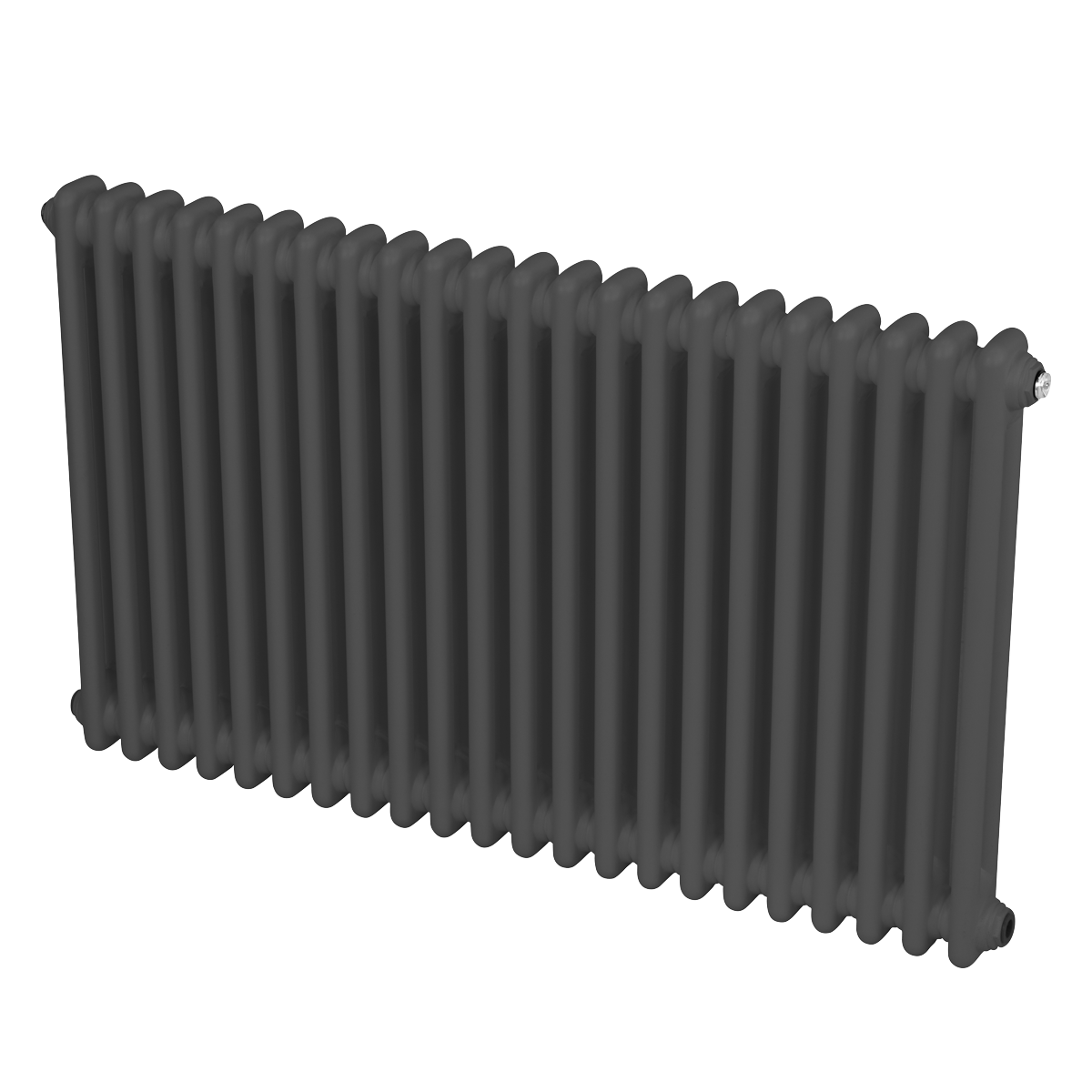 Baridi Horizontal Traditional 2 Column Radiator 600 x 1012mm – Anthracite