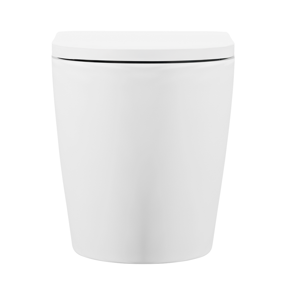Back-to-Wall Toilet with Soft Close Seat & Rimless Flush – White