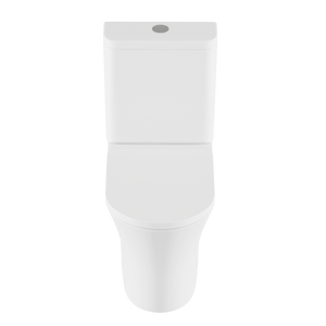 Baridi Close-Coupled Toilet with Soft Close Seat, Dual Flush Cistern & Rimless Flush – White