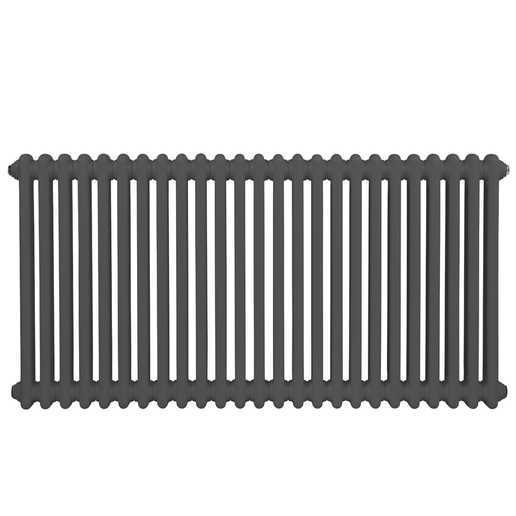 Baridi Horizontal Traditional 2 Column Radiator 600 x 1147mm – Anthracite