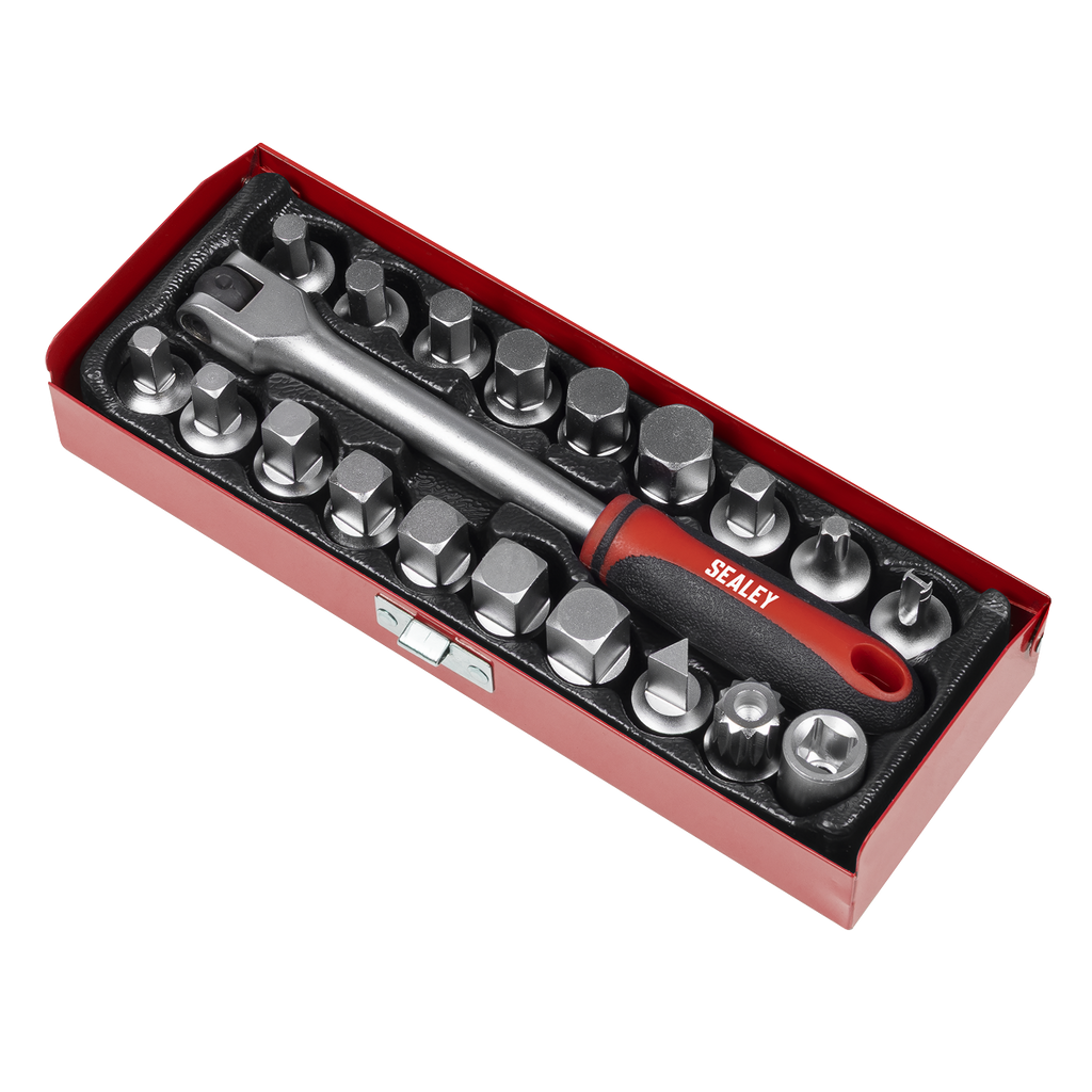 Oil Drain Plug Key Set 3/8"Sq Drive 20pc