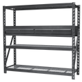 Heavy-Duty Racking Unit with 4 Mesh Shelves & Double Drawer 640kg Capacity Per Level