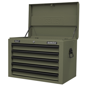 Superline PRO® Heavy-Duty Topchest 5 Drawer - Khaki