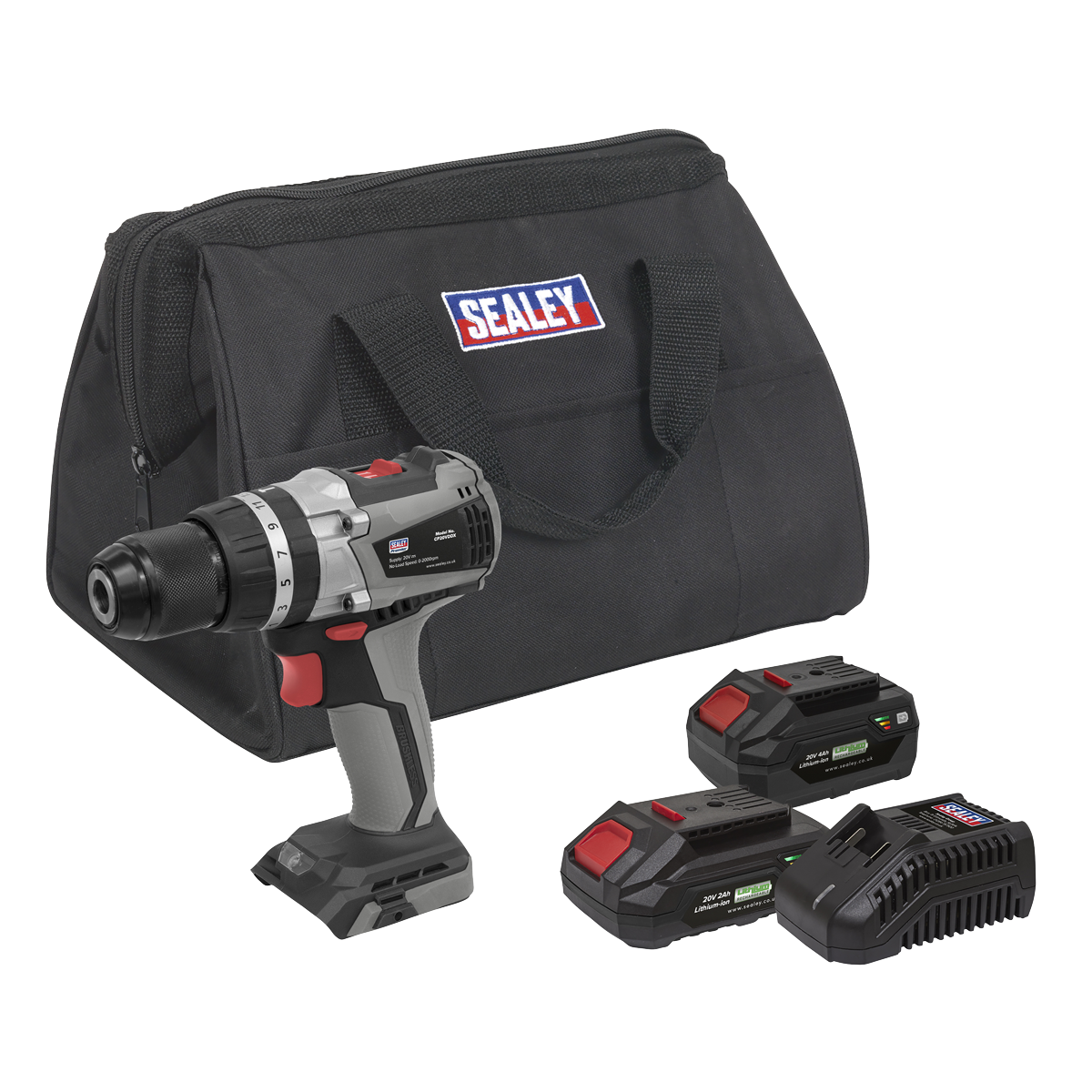 Premier SV20 13mm Brushless Combi Drill Kit, Euro Plug (CP20VDDXKITEU)