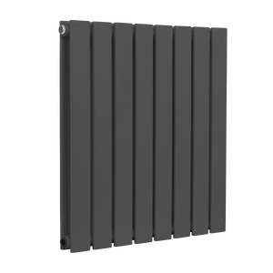 Baridi Horizontal Radiator Contemporary Double Flat Panel Design 600 x 560mm – Anthracite