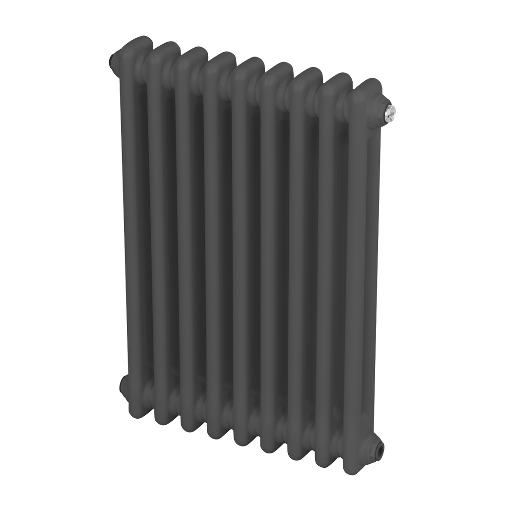 Baridi Horizontal Traditional 2 Column Radiator 600 x 427mm – Anthracite