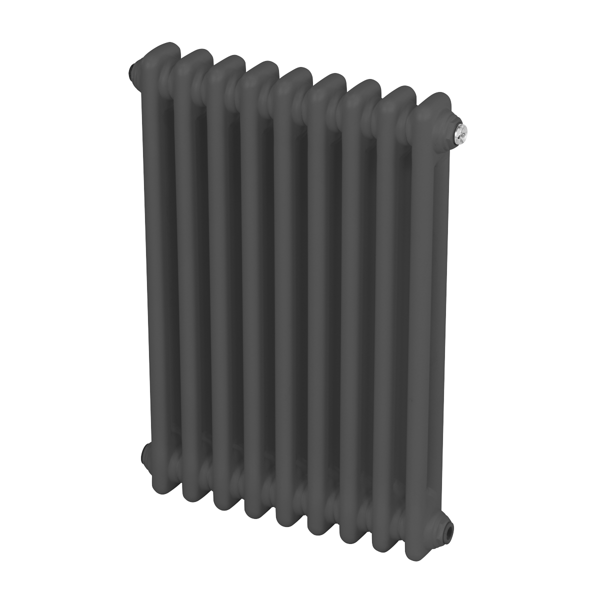 Baridi Horizontal Traditional 2 Column Radiator 600 x 427mm – Anthracite