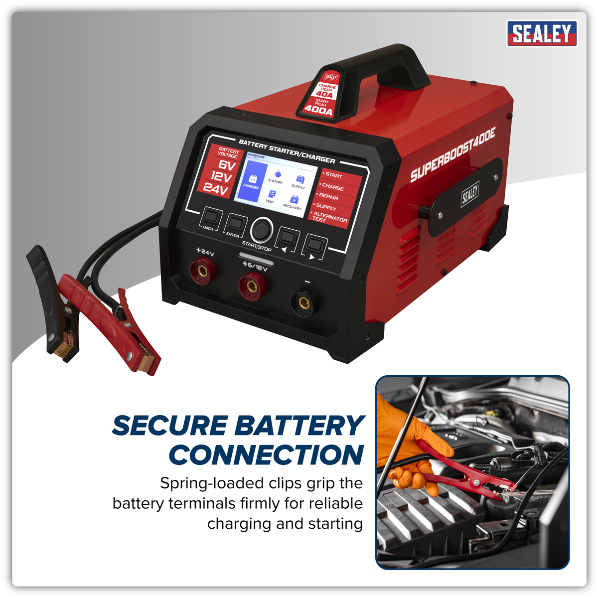 Superboost 6/12/24V Battery Starter Charger 400A (SUPERBOOST400E)