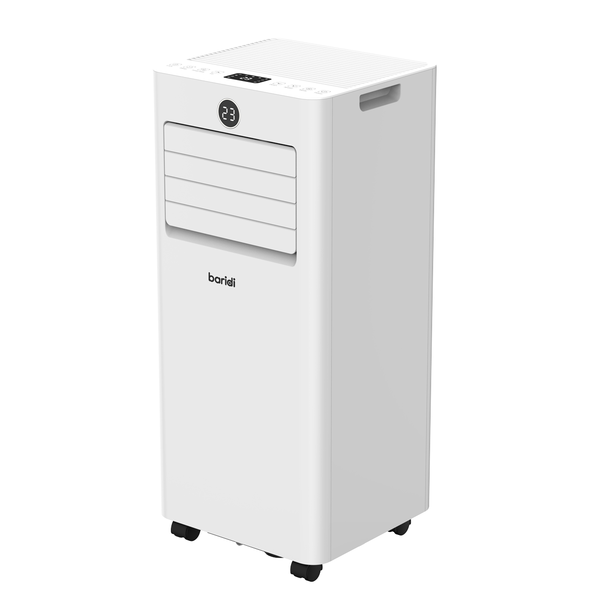 Baridi 5-in-1 Portable Air Conditioner/Dehumidifier/Air Cooler with Window Sealing Kit 7,000Btu/hr - White