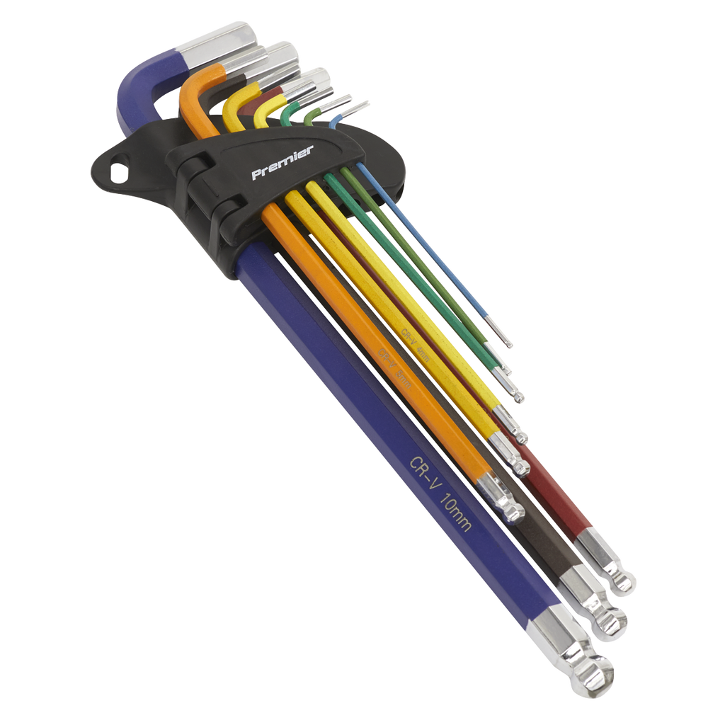 Premier Extra-Long Ball-End Hex Key Set 9pc