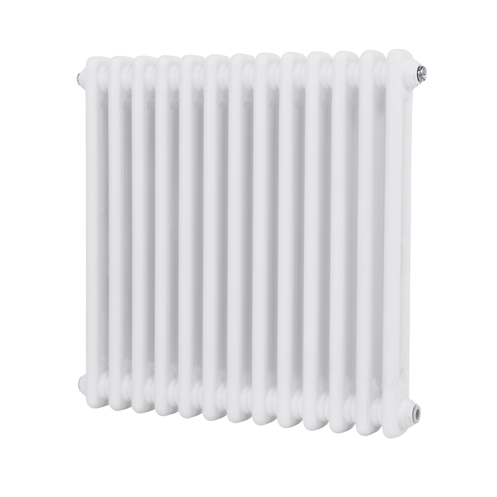 Baridi Horizontal Traditional 2 Column Radiator 600 x 607mm – White