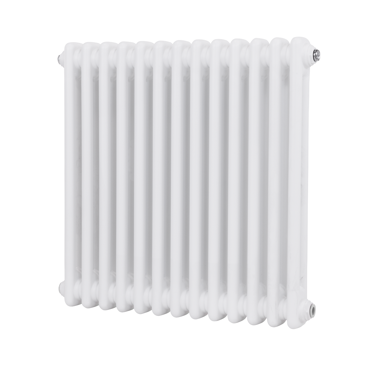 Baridi Horizontal Traditional 2 Column Radiator 600 x 607mm – White