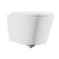 Wall Hung Toilet with Soft Close Seat & Rimless Flush – White