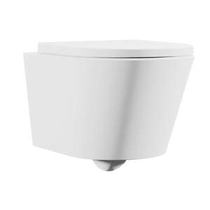 Wall Hung Toilet with Soft Close Seat & Rimless Flush – White