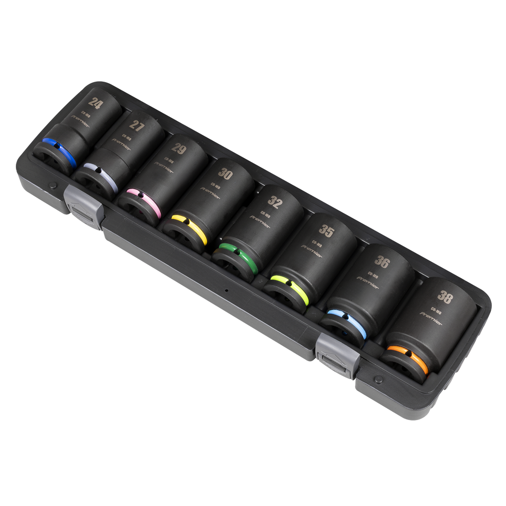 Premier Deep Impact Socket Set 3/4"Sq Drive 8pc
