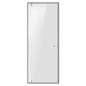 Hinged Shower Door 800 x 1850mm, 6mm Tempered Glass, Reversible - Chrome