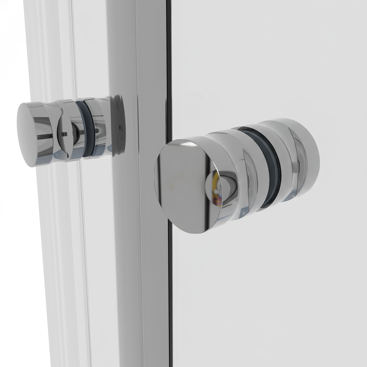 Quadrant Shower Entry Enclosure 900 x 900 x 1850mm with 6mm Tempered Glass - Chrome